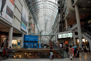 The Eaton Centre, a mammoth shopping mall.